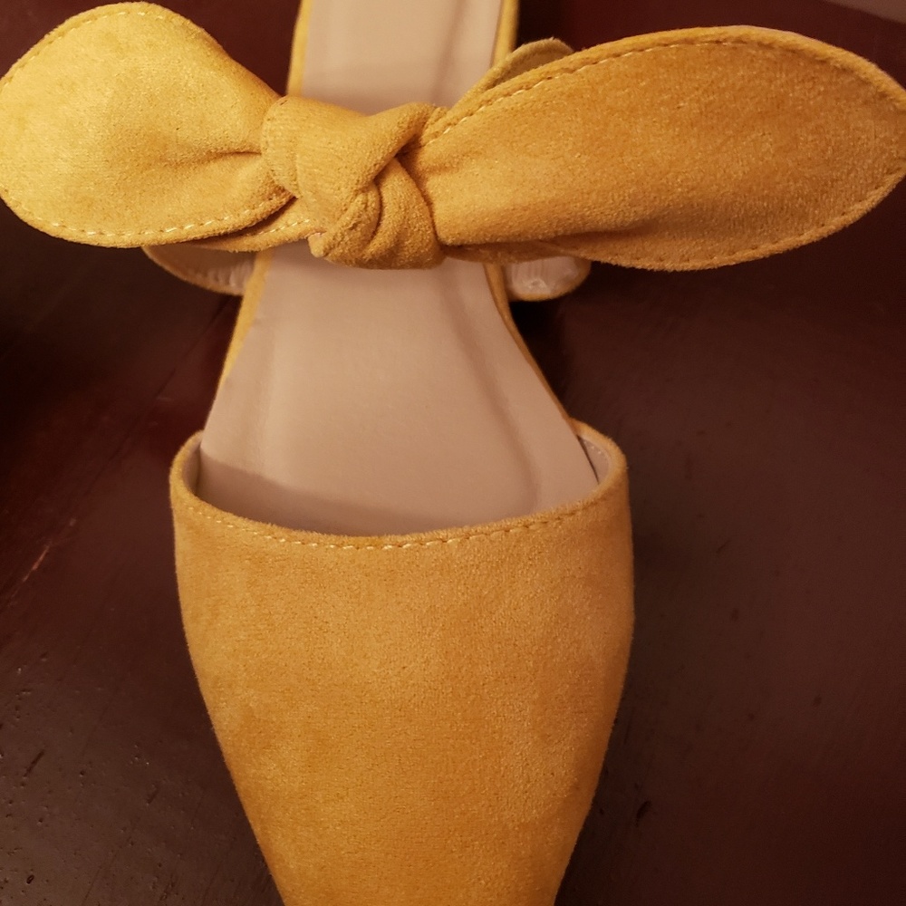 Women's Shoes Bow Suede Textured Flats Sandals